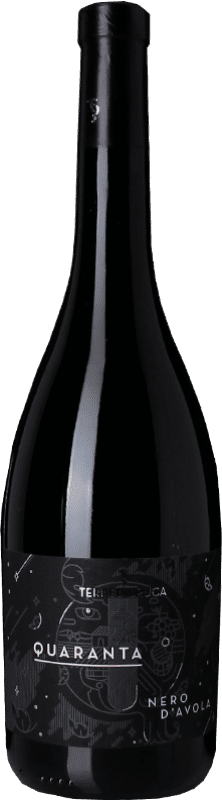 12,95 € 免费送货 | 红酒 Terre di Bruca Quaranta D.O.C. Sicilia 西西里岛 意大利 Nero d'Avola 瓶子 75 cl