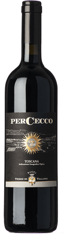 44,95 € Envío gratis | Vino tinto Terre di Talamo Per Cecco I.G.T. Toscana Toscana Italia Petit Verdot Botella 75 cl