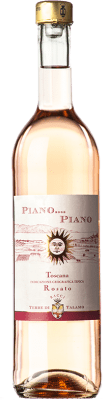 18,95 € Envoi gratuit | Vin Rosé Terre di Talamo Piano Piano Rosé I.G.T. Toscana Toscane Italie Cabernet Sauvignon, Sangiovese Eco — Biologique 75 cl