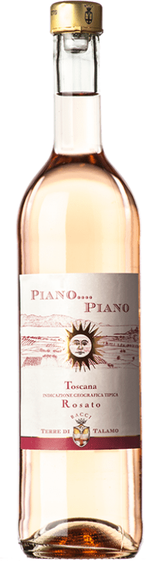 17,95 € Kostenloser Versand | Rosé-Wein Terre di Talamo Rosé Piano Piano I.G.T. Toscana Toskana Italien Cabernet Sauvignon, Sangiovese Flasche 75 cl