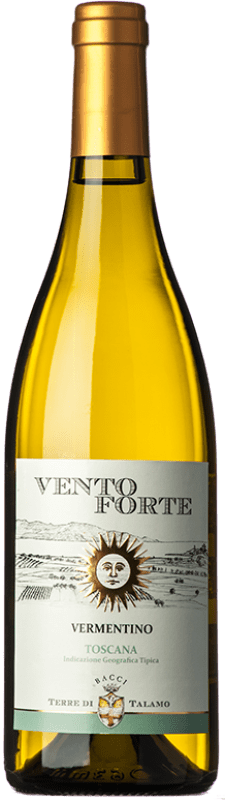 25,95 € Spedizione Gratuita | Vino bianco Terre di Talamo Vento Forte I.G.T. Toscana Toscana Italia Vermentino Bottiglia 75 cl