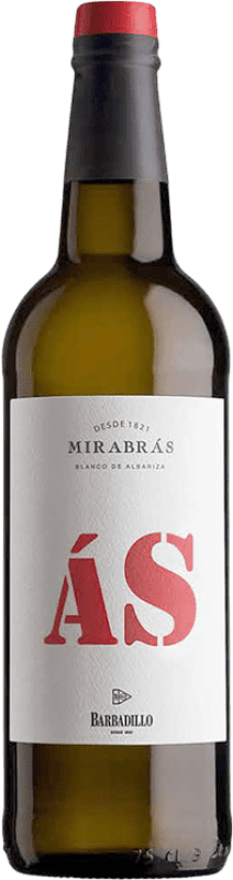 13,95 € Spedizione Gratuita | Vino Bianco Barbadillo As de Mirabrás I.G.P. Vino de la Tierra de Cádiz Andalusia Spagna Palomino Fino Bottiglia 75 cl