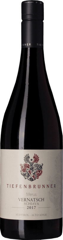 11,95 € 免费送货 | 红酒 Tiefenbrunner Merus D.O.C. Alto Adige 特伦蒂诺 - 上阿迪杰 意大利 Schiava 瓶子 75 cl