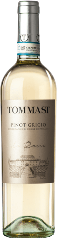 12,95 € Spedizione Gratuita | Vino bianco Tommasi Le Rosse I.G.T. Delle Venezie Veneto Italia Pinot Grigio Bottiglia 75 cl