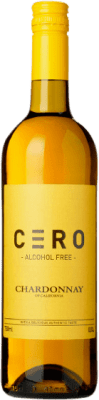 8,95 € Spedizione Gratuita | Vino bianco Cero California stati Uniti Chardonnay Bottiglia 75 cl Senza Alcol