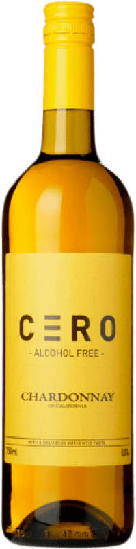 8,95 € Бесплатная доставка | Белое вино Cero Калифорния Соединенные Штаты Chardonnay бутылка 75 cl Без алкоголя