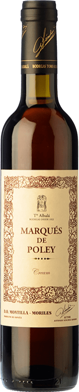 29,95 € Spedizione Gratuita | Vino Liquoroso Toro Albalá Marqués de Poley Cream — Panna D.O. Montilla-Moriles Andalusia Spagna Pedro Ximénez Bottiglia Medium 50 cl