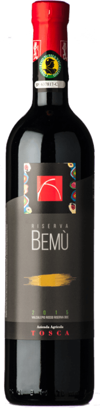 26,95 € Envoi gratuit | Vin Rouge Tosca Bemù Réserve D.O.C. Valcalepio Lombardia Italie Merlot, Cabernet Sauvignon Eco — Biologique Bouteille 75 cl