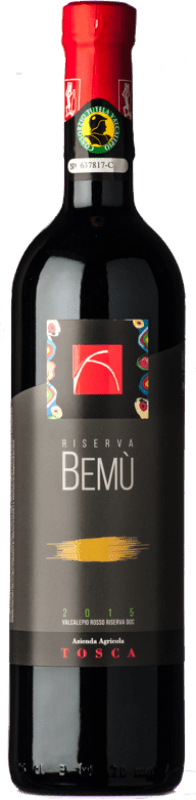 26,95 € Envio grátis | Vinho tinto Tosca Bemù Rosso Reserva D.O.C. Valcalepio Lombardia Itália Merlot, Cabernet Sauvignon Garrafa 75 cl