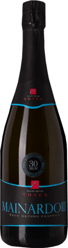 24,95 € Envío gratis | Espumoso blanco Tosca Metodo Classico Mainardo III Brut I.G.T. Lombardia Lombardia Italia Chardonnay, Pinot Gris Botella 75 cl