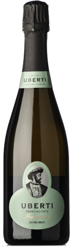 32,95 € Envoi gratuit | Vin Mousseux Blanc Uberti Francesco I Extra Brut D.O.C.G. Franciacorta Lombardia Italie Pinot Noir, Chardonnay, Pinot Blanc Bouteille 75 cl