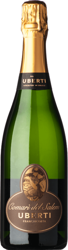 52,95 € Бесплатная доставка | Белое игристое Uberti Comarì del Salem Экстра-Брут D.O.C.G. Franciacorta Ломбардии Италия Chardonnay, Pinot White бутылка 75 cl