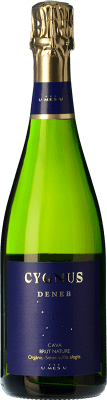 22,95 € Бесплатная доставка | Белое игристое U Més U Cygnus sin Sulfitos Añadidos Природа Брута Резерв D.O. Cava Испания Xarel·lo Органический бутылка 75 cl
