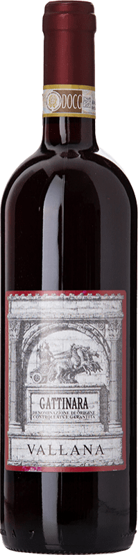 41,95 € Kostenloser Versand | Rotwein Vallana D.O.C.G. Gattinara Piemont Italien Nebbiolo Flasche 75 cl