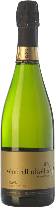 15,95 € Kostenloser Versand | Weißer Sekt Vendrell Olivella Original Brut Natur D.O. Cava Spanien Macabeo, Xarel·lo, Parellada Flasche 75 cl