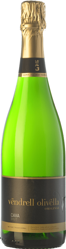 14,95 € Envoi gratuit | Vin Mousseux Blanc Vendrell Olivella Brut Original D.O. Cava Espagne Macabeo — Macabeu, Xarel·lo, Parellada Bouteille 75 cl