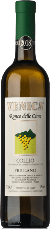 27,95 € Бесплатная доставка | Белое вино Venica & Venica Ronco delle Cime D.O.C. Collio Goriziano-Collio Фриули-Венеция-Джулия Италия Friulano бутылка 75 cl