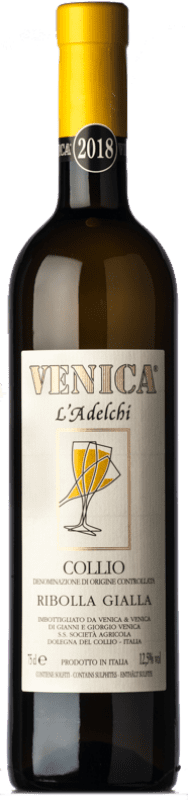 19,95 € Envio grátis | Vinho branco Venica & Venica L'Adelchi D.O.C. Collio Goriziano-Collio Friuli-Venezia Giulia Itália Ribolla Gialla Garrafa 75 cl