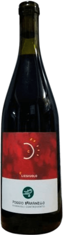 21,95 € Бесплатная доставка | Красное вино Poggio Bbaranèllo C Liegiuolo I.G.T. Lazio Лацио Италия Ciliegiolo бутылка 75 cl