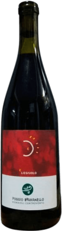 22,95 € Envio grátis | Vinho Tinto Poggio Bbaranèllo C Liegiuolo I.G.T. Lazio Lácio Itália Ciliegiolo Eco — Biológico 75 cl