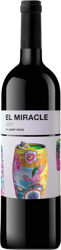 12,95 € Free Shipping | Red wine Vicente Gandía El Miracle Art Aged D.O. Alicante Valencian Community Spain Tempranillo, Merlot, Syrah, Monastrell, Pinot Black Bottle 75 cl