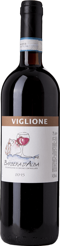 17,95 € Бесплатная доставка | Красное вино Viglione Carlo Viglione D.O.C. Barbera d'Alba Пьемонте Италия Barbera бутылка 75 cl