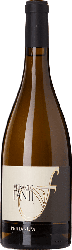 23,95 € Envio grátis | Vinho Branco Vignaiolo Tenuta Fanti Pritianum I.G.T. Vigneti delle Dolomiti Trentino-Alto Adige Itália Chardonnay, Manzoni Garrafa 75 cl