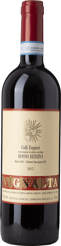 18,95 € Бесплатная доставка | Красное вино Vignalta Rosso Резерв D.O.C. Colli Euganei Венето Италия Merlot, Cabernet Sauvignon бутылка 75 cl