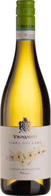 9,95 € Envio grátis | Vinho Branco Vignamato Valle delle Lame D.O.C. Verdicchio dei Castelli di Jesi Marche Itália Verdicchio 75 cl