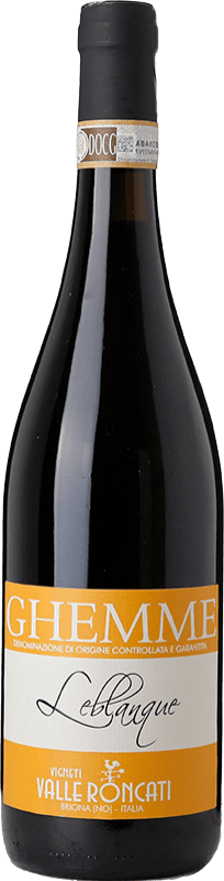 32,95 € Бесплатная доставка | Красное вино Valle Roncati Leblanque D.O.C.G. Ghemme Пьемонте Италия Nebbiolo бутылка 75 cl