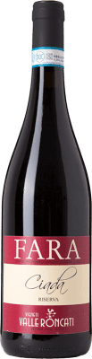 31,95 € Free Shipping | Red wine Valle Roncati Ciada Reserve D.O.C. Fara Piemonte Italy Nebbiolo, Vespolina, Rara Bottle 75 cl