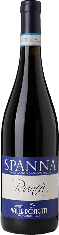 15,95 € Бесплатная доставка | Красное вино Valle Roncati Spanna Runcà D.O.C. Colline Novaresi  Пьемонте Италия Nebbiolo бутылка 75 cl