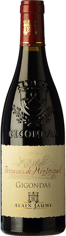 33,95 € Free Shipping | Red wine Alain Jaume Les Terrasses de Montmirail Aged A.O.C. Gigondas Rhône France Syrah, Grenache, Mourvèdre Bottle 75 cl