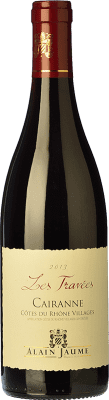 12,95 € Бесплатная доставка | Красное вино Alain Jaume Cairanne Les Travées Дуб A.O.C. Côtes du Rhône Villages Рона Франция Syrah, Grenache, Monastrell бутылка 75 cl