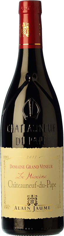 38,95 € Бесплатная доставка | Красное вино Alain Jaume Grand Veneur La Miocène старения A.O.C. Châteauneuf-du-Pape Рона Франция Syrah, Grenache, Mourvèdre бутылка 75 cl