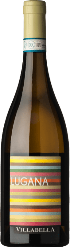 12,95 € Envío gratis | Vino Blanco Villabella D.O.C. Lugana Veneto Italia Trebbiano, Chardonnay Botella 75 cl