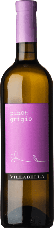 11,95 € Envio grátis | Vinho Branco Villabella D.O.C. Garda Vêneto Itália Pinot Cinzento Garrafa 75 cl