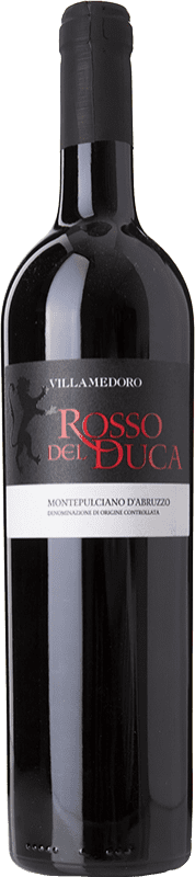 12,95 € Free Shipping | Red wine Villamedoro Rosso del Duca D.O.C. Montepulciano d'Abruzzo Abruzzo Italy Montepulciano Bottle 75 cl