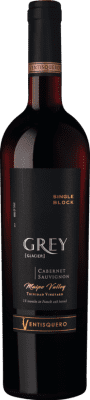 25,95 € Kostenloser Versand | Rotwein Viña Ventisquero Grey Große Reserve — Lange Reifung I.G. Valle del Maipo Maipotal Chile Carmenère Flasche 75 cl