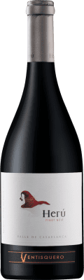 39,95 € Free Shipping | Red wine Viña Ventisquero Herú Aged I.G. Valle del Maipo Maipo Valley Chile Pinot Black Bottle 75 cl