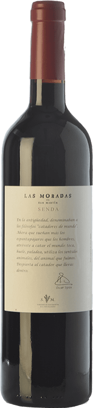 14,95 € 免费送货 | 红酒 Viñedos de San Martín Las Moradas Senda 岁 D.O. Vinos de Madrid 马德里社区 西班牙 Grenache 瓶子 75 cl