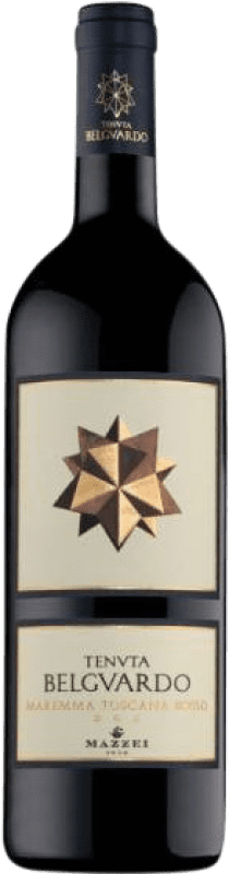 46,95 € Spedizione Gratuita | Vino Rosso Mazzei Tenuta Belguardo D.O.C. Maremma Toscana Toscana Italia Cabernet Sauvignon, Cabernet Franc 75 cl