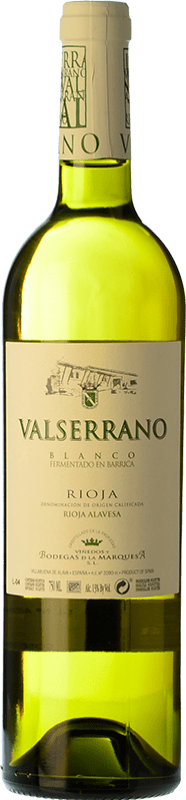 10,95 € Envoi gratuit | Vin Blanc La Marquesa Valserrano Barrique D.O.Ca. Rioja La Rioja Espagne Viura, Malvasía — Malvoisie Bouteille 75 cl