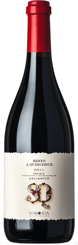 73,95 € Envoi gratuit | Vin rouge Vinosìa Sesto a Quinconce D.O.C. Irpinia Campanie Italie Aglianico Bouteille 75 cl