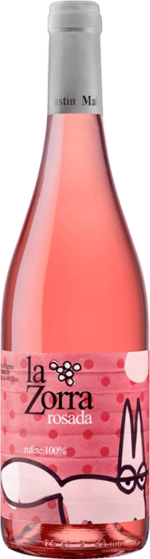 9,95 € Free Shipping | Rosé wine Vinos La Zorra Rosado D.O.P. Vino de Calidad Sierra de Salamanca Castilla y León Spain Tempranillo, Rufete Bottle 75 cl