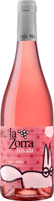 10,95 € Бесплатная доставка | Розовое вино Vinos La Zorra Rosado D.O.P. Vino de Calidad Sierra de Salamanca Кастилия-Леон Испания Tempranillo, Rufete бутылка 75 cl