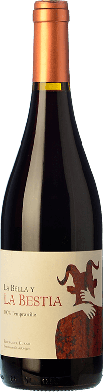 10,95 € 送料無料 | 赤ワイン Vins Inquiets La Bestia オーク D.O. Ribera del Duero カスティーリャ・イ・レオン スペイン Tempranillo ボトル 75 cl