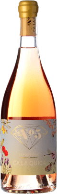 44,95 € Envio grátis | Vinho rosé L'Excepcional Nº 5 Ca la Quica Jovem D.O.Ca. Priorat Catalunha Espanha Zweigelt Garrafa 75 cl