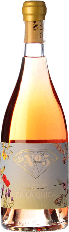 46,95 € Envio grátis | Vinho rosé L'Excepcional Nº 5 Ca la Quica Jovem D.O.Ca. Priorat Catalunha Espanha Zweigelt Garrafa 75 cl