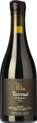 13,95 € Free Shipping | Sweet wine Vinyes del Terrer Terrenal d'Aubert Dolç D.O. Tarragona Catalonia Spain Grenache, Cabernet Sauvignon Half Bottle 37 cl
